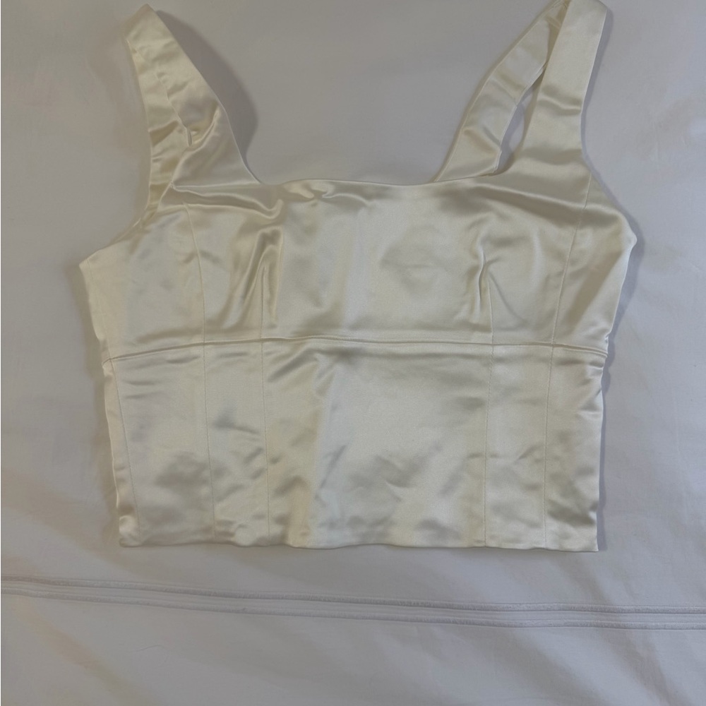 Wilfred Ivory Satin Top